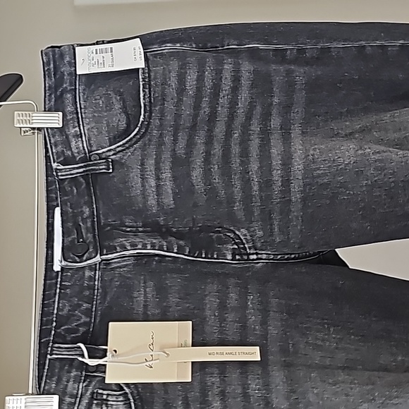 SOLD Kancan charcoal ankle length straight leg mid rise, Size 31/15 - Picture 10 of 16